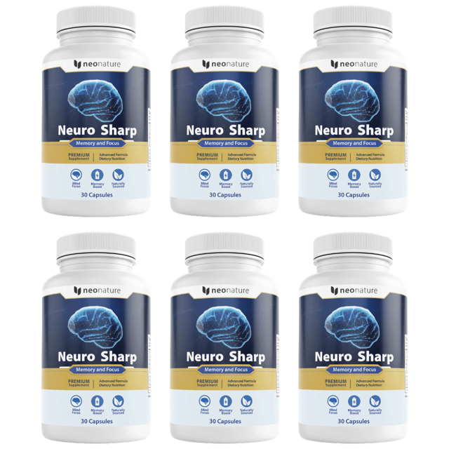 Neuro Sharp Memory Focus Support Dietary Supplement 30 Capsules (Bundle of 6) — photo 1