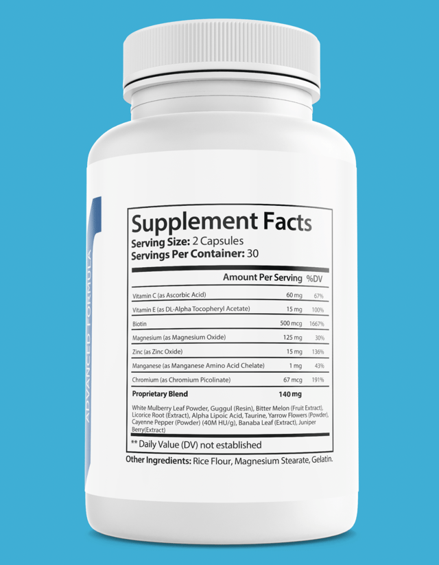 Gluco Switch Blood Health Support Dietary Supplement 60 Capsules — photo 2