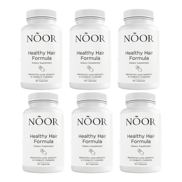 NOOR HAIR Healthy Hair Formula Dietary Supplement 60 Capsules Bundle of 6 — photo 1