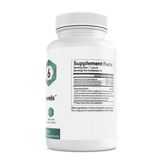 Gluco 6 Blood Sugar Support Supplement Healthy Glucose Weight Loss - 30 Capsules — photo 2