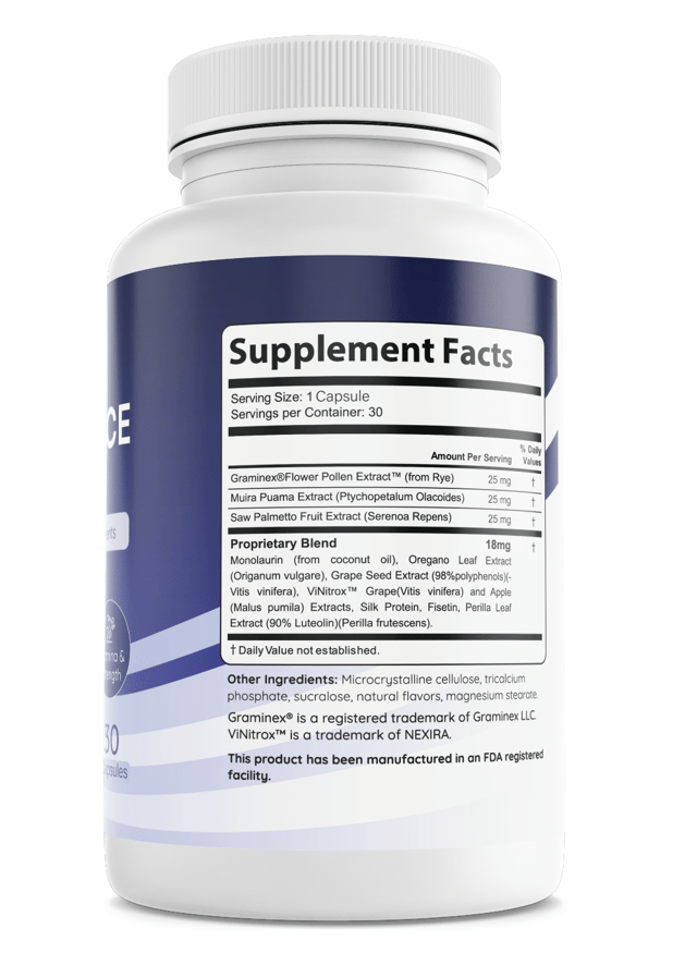 Flow Force Mens Energy Prostate Health Support Dietary Supplement 30 Capsules — photo 2