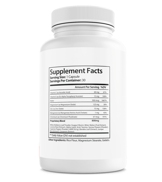 Gluco Capsules Blood Health & Optimizer Support 30 Capsules WellSpring Nutrients — photo 2