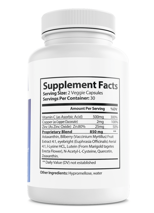 Visiflora Vision Support Dietary Supplement 60 Capsules — photo 2