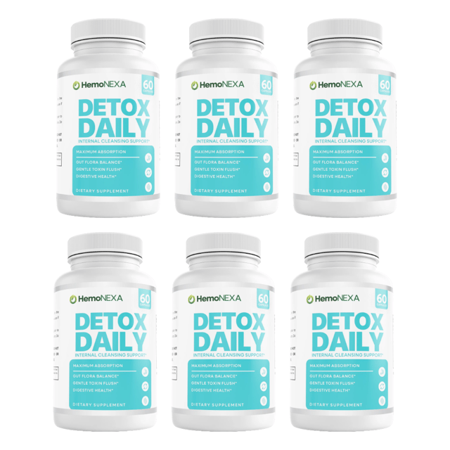 HemoNEXA Detox Health Support Dietary Supplement 60 Capsules Bundle of 6 — photo 1