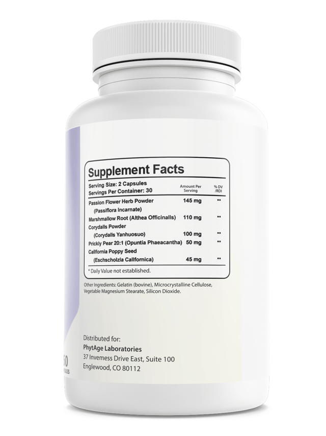 Phytage Labs Nerve Support Dietary Supplement 60 Capsules — photo 2