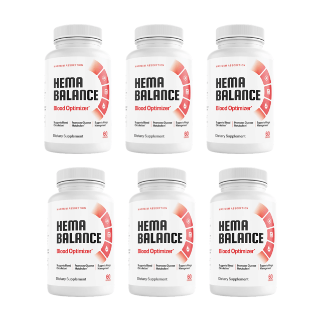 Hema Balance Blood Health Support Dietary Supplement 60 Capsules Bundle of 6 — photo 1