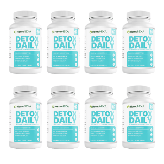 HemoNEXA Detox Health Support Dietary Supplement 60 Capsules Bundle of 8 — photo 1