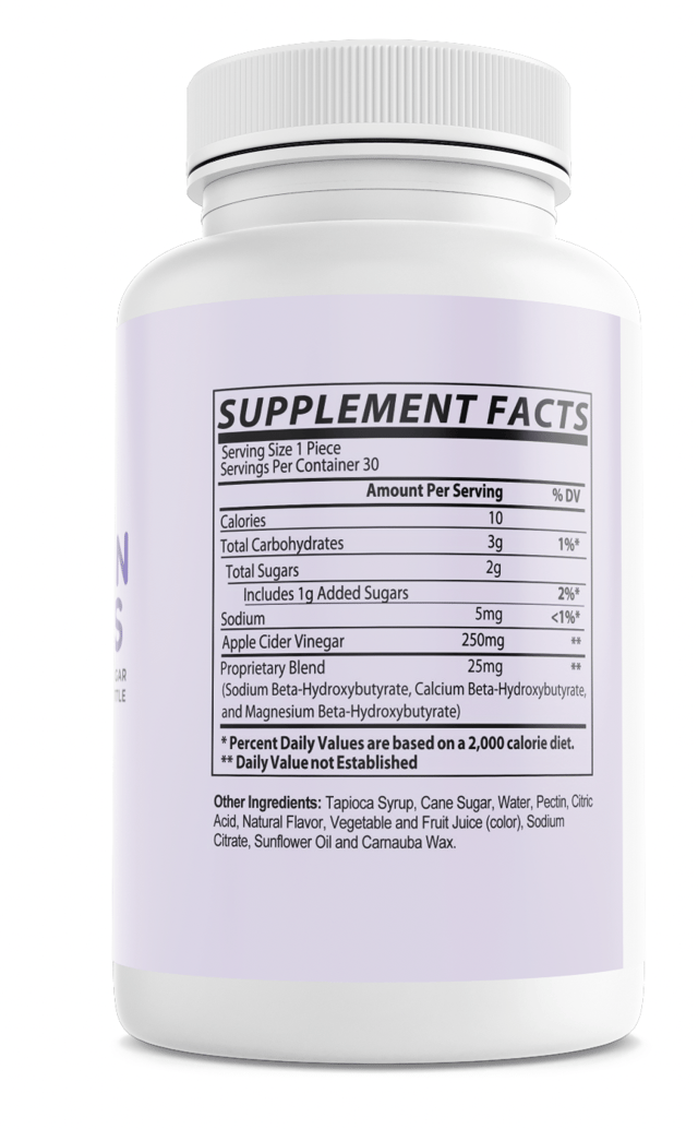 BioVera Burn Gummies Apple Cider Vinegar Dietary Supplement 30 Gummies — photo 2