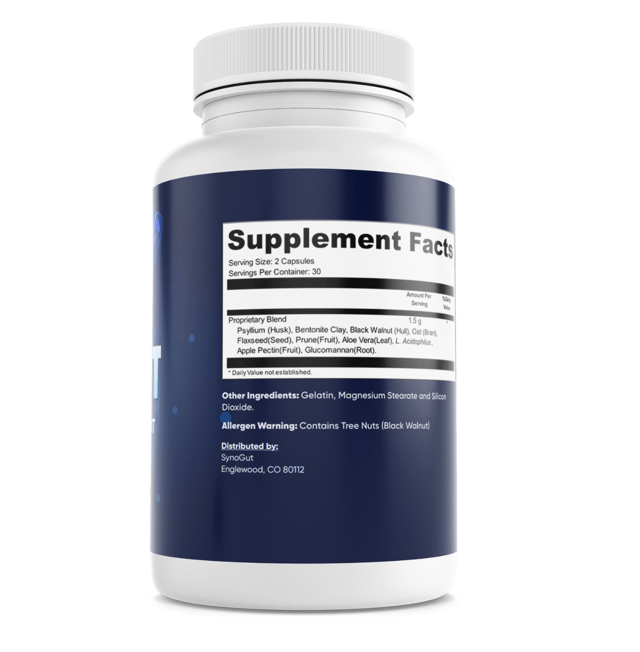 Synogut Vitamin Dietary Supplement for Gut Health (60 Capsules) — photo 2