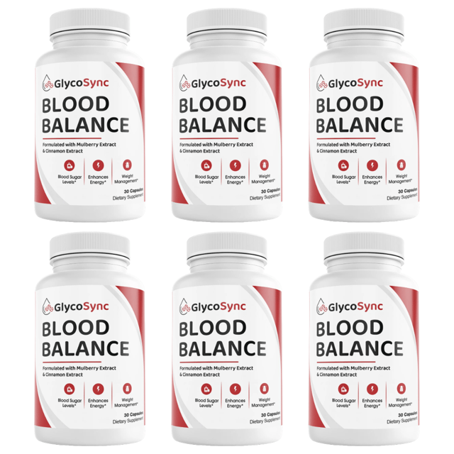 GlycoSync Blood Health Support Dietary Supplement 30 Capsules Bundle of 6 — photo 1