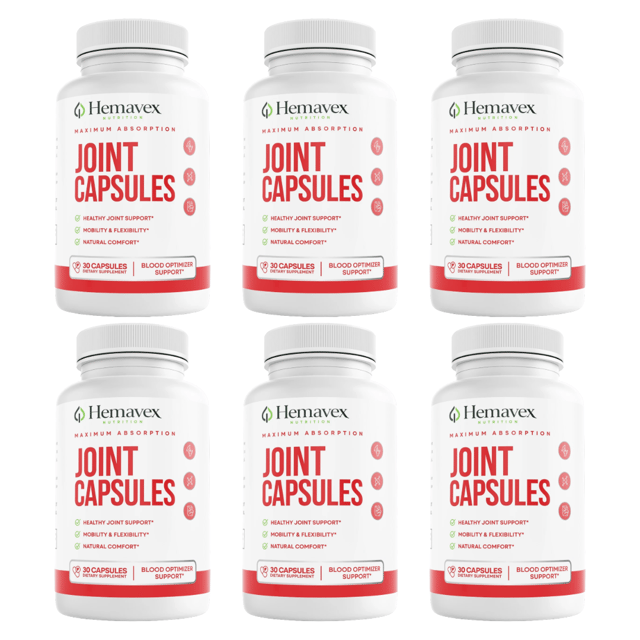 HemaVex Joint Health Support Dietary Supplement 30 Capsules (Bundle of 6) — photo 1