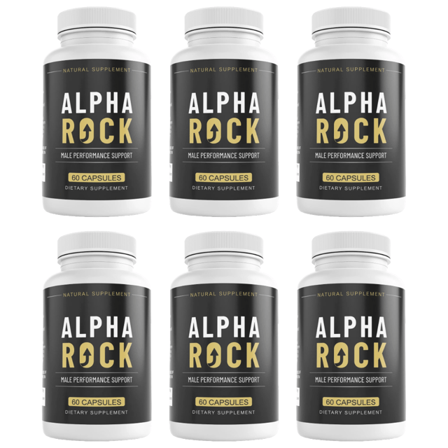 Alpha Rock Mens Health Support Dietary Supplement 60 Capsules (Bundle of 6) — photo 1