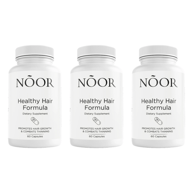 NOOR HAIR Healthy Hair Formula Dietary Supplement 60 Capsules Bundle of 3 — photo 1