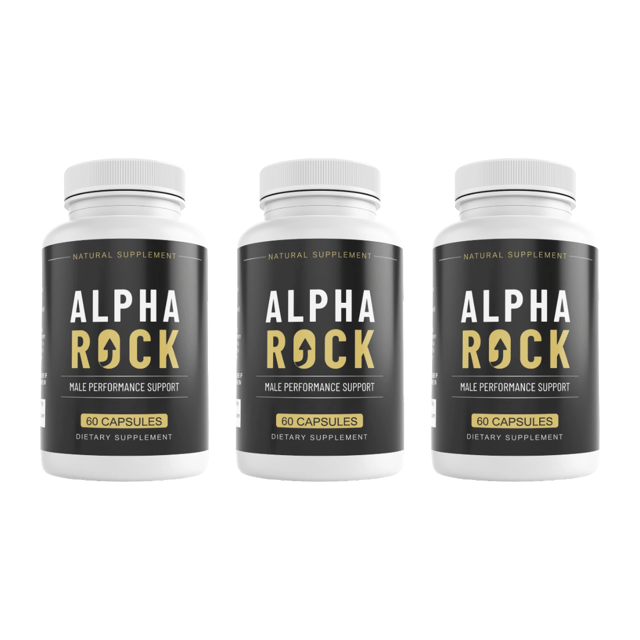 Alpha Rock Mens Health Support Dietary Supplement 60 Capsules (Bundle of 3) — photo 1