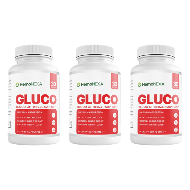 Hemo NEXA Gluco Blood Health Support Dietary Supplement 30 Capsules Bundle of 3 — photo 1