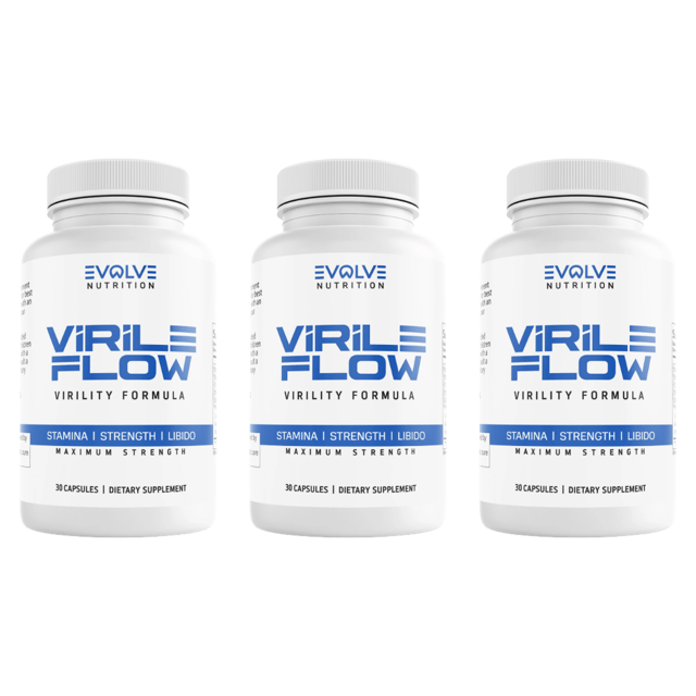 Virile Flow Mens Health Support Dietary Supplement 30 Capsules (Bundle of 3) — photo 1