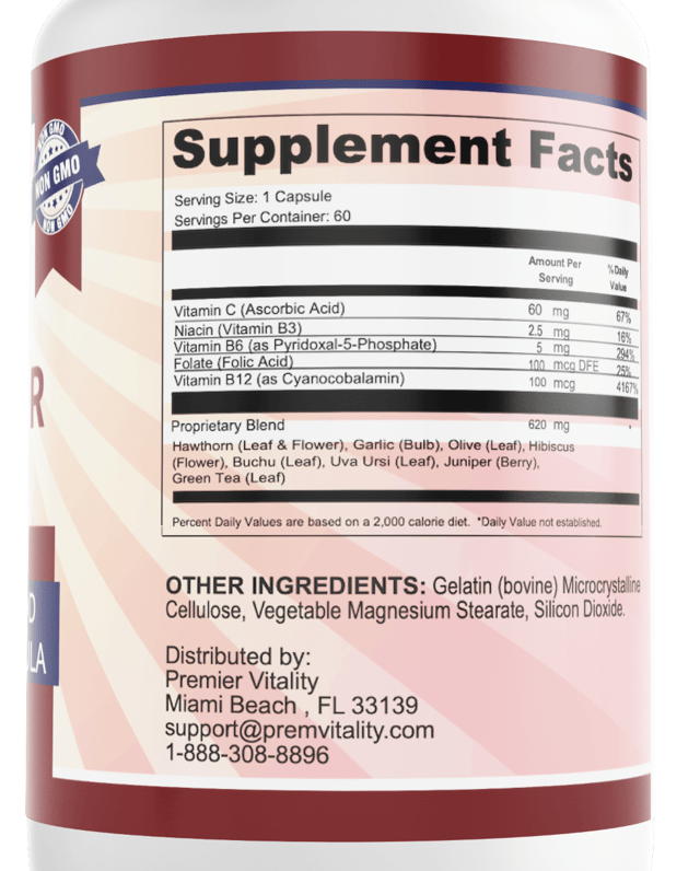 BP Factor Advanced Blood Pressure Formula Support Dietary Supplement 60 Capsules — photo 2