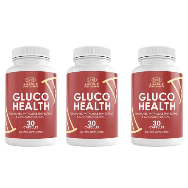 Gluco Health Blood Health Support Dietary Supplement 30 Capsules (Bundle of 3) — photo 1