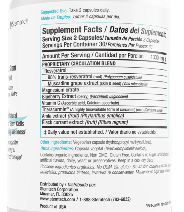 Stemtech Stemflo Advanced Stem Cell Nutrition Dietary Supplement 60 Capsules — photo 2