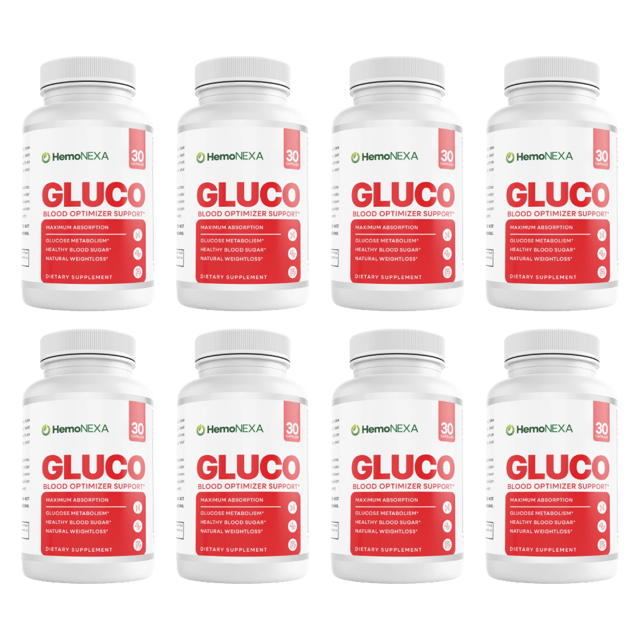 Hemo NEXA Gluco Blood Health Support Dietary Supplement 30 Capsules Bundle of 8 — photo 1
