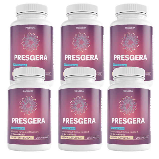 Presgera Nerve Health Support Dietary Supplement 30 Capsules (Bundle of 6) — photo 1