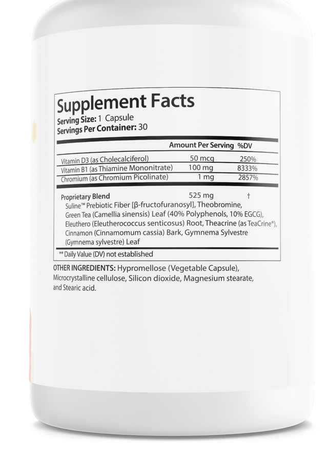 Insu Fend Insufend Blood Sugar Support Prebiotic Dietary Supplement 30 Capsules — photo 2