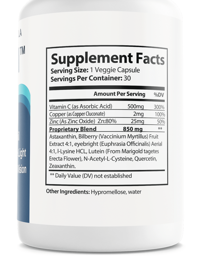 Optivell Vision and Eye Health Support Dietary Supplement 30 Capsules — photo 2