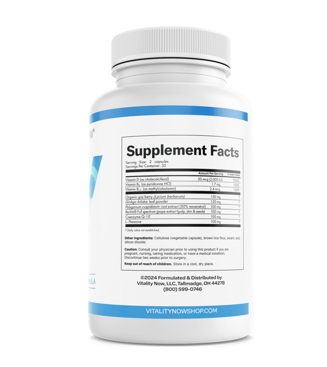 Vitality Now Stem Cell Renew Support Dietary Supplement 60 Capsules