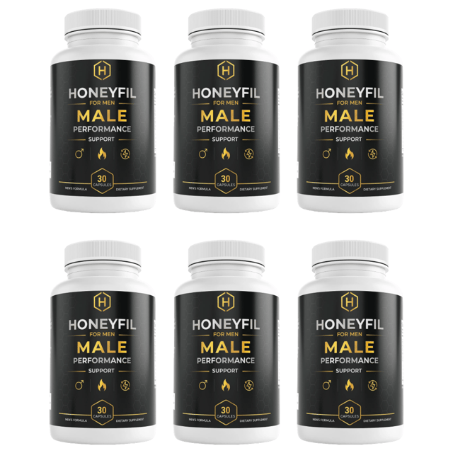 HoneyFil for Men Mens Health Support Dietary Supplement 30 Capsules Bundle of 6 — photo 1