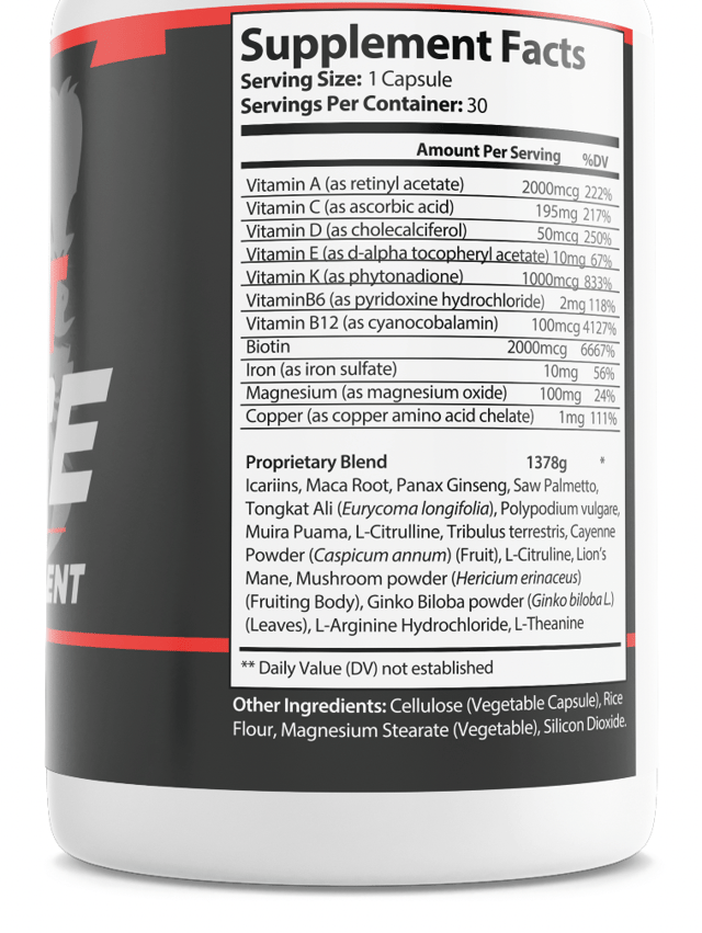Beast Force Mens Health Support Dietary Supplement 30 Capsules — photo 2