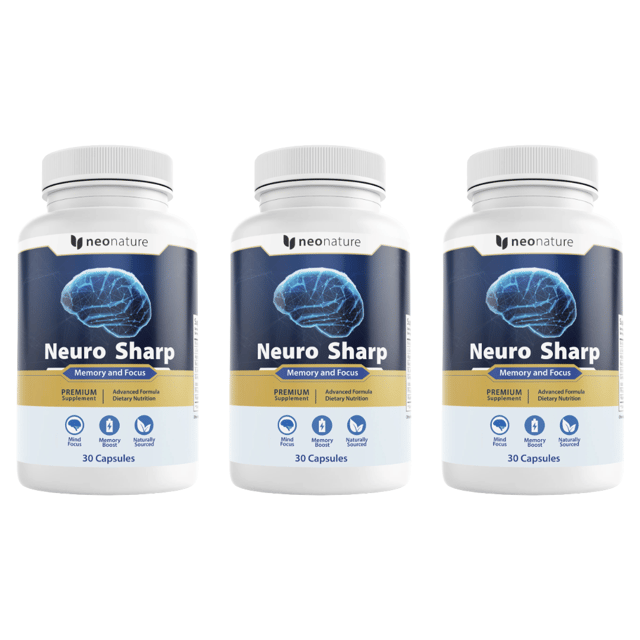 Neuro Sharp Memory Focus Support Dietary Supplement 30 Capsules (Bundle of 3) — photo 1