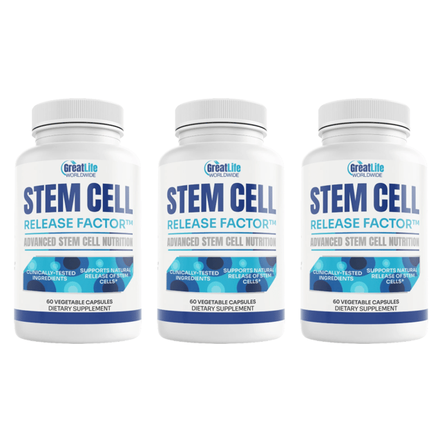 Stem Cell Release Factor Anti-Aging Dietary Supplement 60 Capsules Bundle of 3 — photo 1