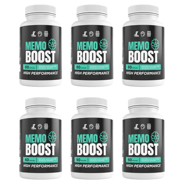 Memo Boost Mind Memory Health Support Dietary Supplement 60 Capsules Bundle of 6 — photo 1