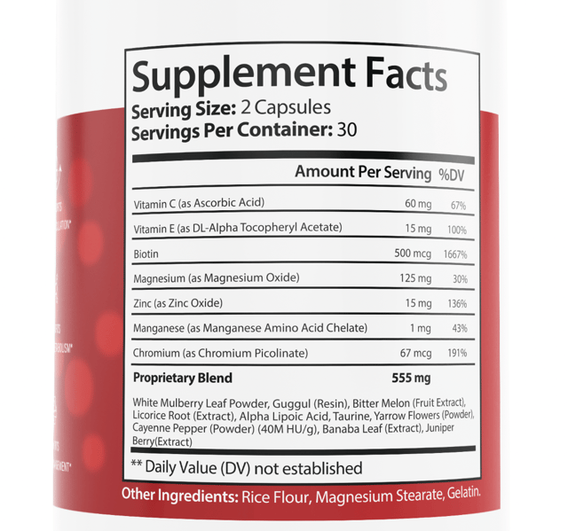 GlucoZone Blood Health Support Dietary Supplement 60 Capsules Gluco Zone — photo 2