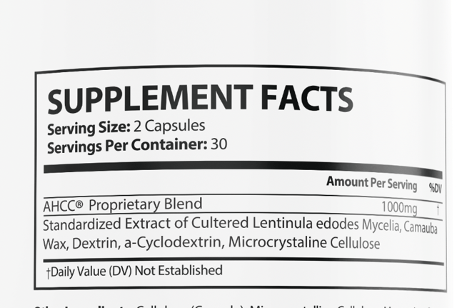 AHCC Pappilex  Support Dietary Supplement 60 Capsules — photo 2